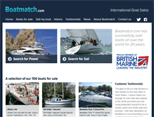 Tablet Screenshot of boatmatch.com